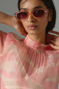Load image into Gallery viewer, Daniel Rainn Mock-Neck Short-Sleeve Blouse
