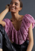 Load image into Gallery viewer, Maeve Ruffled Tulle Blouse
