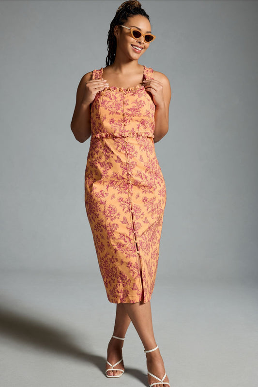 The Linden Slim Square-Neck Dress