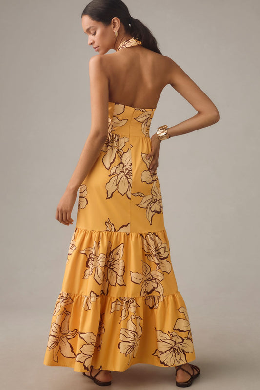 Hutch Floral Halter Maxi Dress