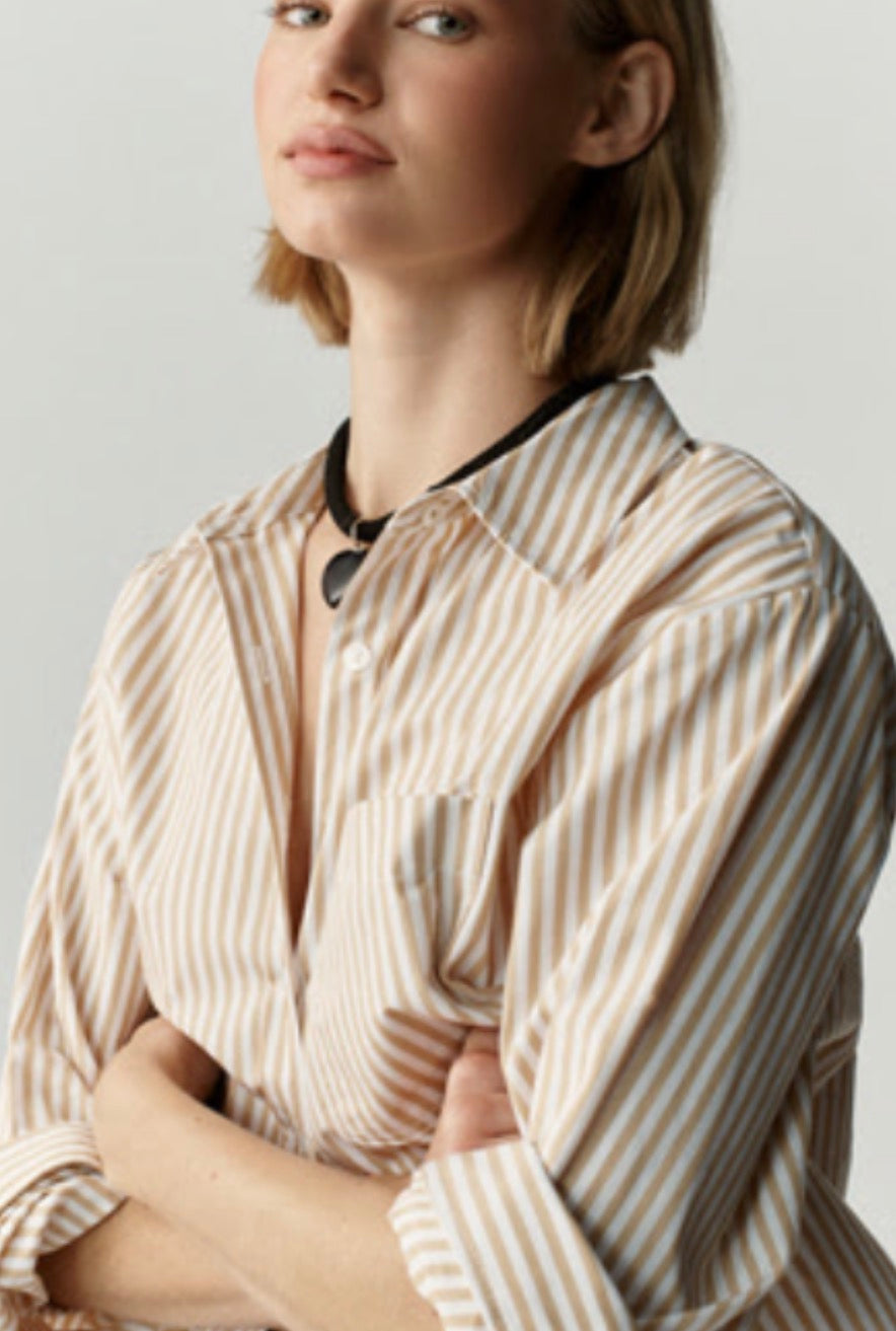 Shrunken Bennet Button Down Shirt by Maeve
