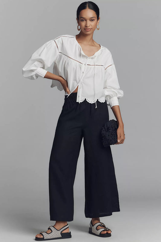 The Somerset Linen Pull-On Pants