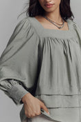 Load image into Gallery viewer, Maeve Long-Sleeve Square-Neck Blouse
