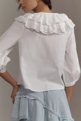 Load image into Gallery viewer, Maeve Long-Sleeve Double-Collar Blouse
