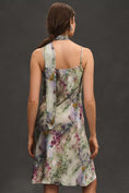 Load image into Gallery viewer, By Anthropologie Sweetheart Neck Scarf Crinkle Midi Dress
