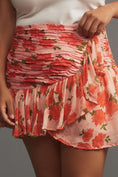 Load image into Gallery viewer, Maeve Ruffled Linen Wrap Mini Skirt
