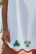 Load image into Gallery viewer, Celandine Poplin Square-Neck Mini Shift Dress
