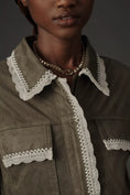 Load image into Gallery viewer, Dolan Left Coast Lace-Trim Faux-Suede Jacket
