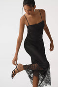 Load image into Gallery viewer, By Anthropologie Lace-Trim Midi Slip Dress
