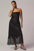 Load image into Gallery viewer, By Anthropologie Lace-Trim Midi Slip Dress
