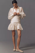 Load image into Gallery viewer, Bardot Milani Drop-Waist Organza Mini Shirt Dress
