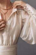 Load image into Gallery viewer, Bardot Milani Drop-Waist Organza Mini Shirt Dress
