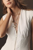 Load image into Gallery viewer, The Tommie Cap-Sleeve Smocked Front-Zip Shirt Dress: Eyelet-Trim Edition
