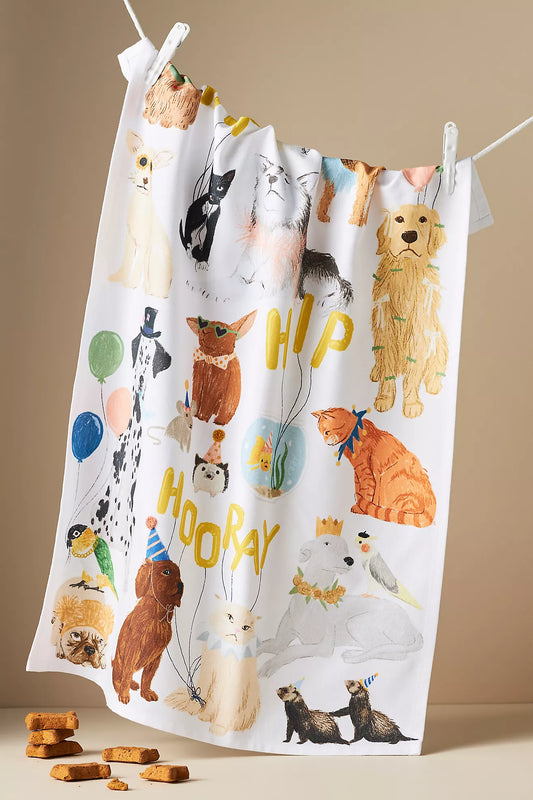 Hip Hip Hooray Dish Towel
