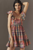 Load image into Gallery viewer, Pilcro Short-Sleeve Mini Babydoll Dress
