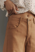 Load image into Gallery viewer, The Adi Mid-Rise Frayed Relaxed Flare Pants by Pilcro: Herringbone Edition
