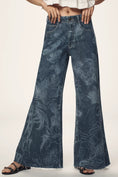 Load image into Gallery viewer, The Adi Mid-Rise Frayed Relaxed Flare Jeans by Pilcro: Patterned Edition
