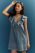 Load image into Gallery viewer, Pilcro V-Neck Ruffle Mini Dress
