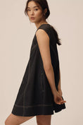 Load image into Gallery viewer, Maeve Sleeveless V-Neck Mini Swing Dress
