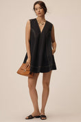 Load image into Gallery viewer, Maeve Sleeveless V-Neck Mini Swing Dress
