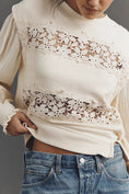 Load image into Gallery viewer, By Anthropologie Floral Cutwork Pullover
