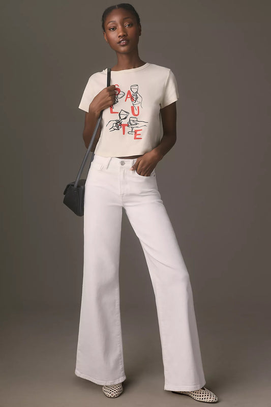 FRAME Le Slim Palazzo High-Rise Wide-Leg Jeans