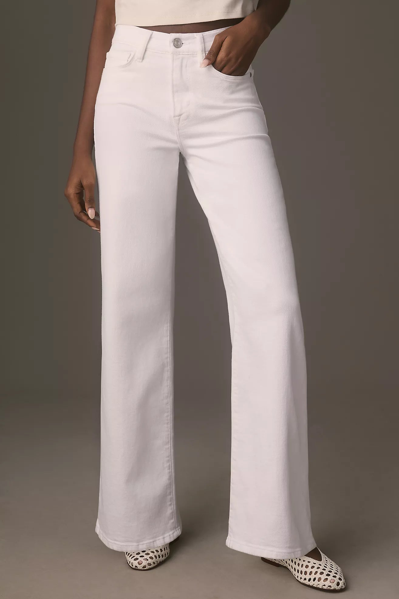FRAME Le Slim Palazzo High-Rise Wide-Leg Jeans