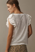Load image into Gallery viewer, By Anthropologie Flutter-Sleeve Top
