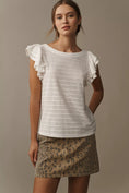 Load image into Gallery viewer, By Anthropologie Flutter-Sleeve Top
