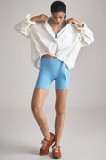 Load image into Gallery viewer, By Anthropologie Drawstring Buttondown Top
