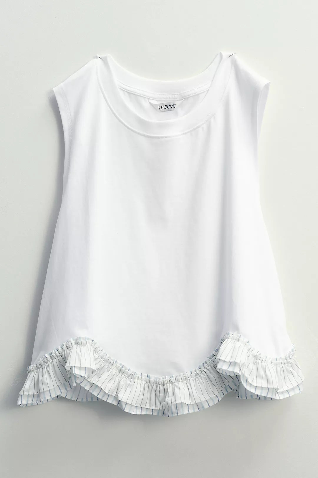 Maeve Ruffled Muscle Tee
