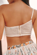 Load image into Gallery viewer, BLITHE One-Shoulder Crochet Flower Crop Top
