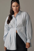 Load image into Gallery viewer, Maeve Long-Sleeve Waisted Buttondown Shirt

