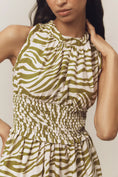 Load image into Gallery viewer, By Anthropologie Sleeveless Poplin Smocked Midi Dress

