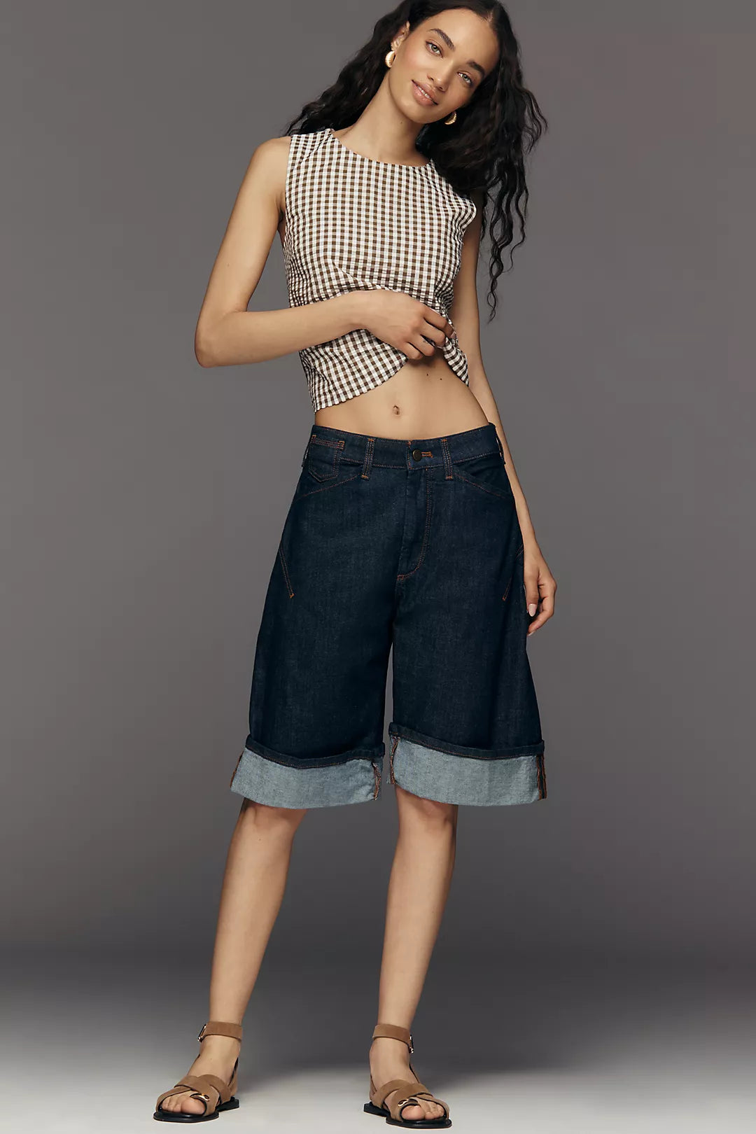 The Kayden High Rise Shorts by Pilcro
