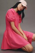 Load image into Gallery viewer, English Factory Short-Sleeve Babydoll Mini Dress
