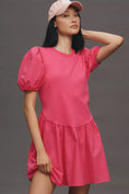 Load image into Gallery viewer, English Factory Short-Sleeve Babydoll Mini Dress
