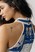 Load image into Gallery viewer, Maeve Nautical Halter Tank Sweater
