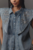 Load image into Gallery viewer, Let Me Be Flutter-Sleeve Embellished Top
