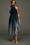 Load image into Gallery viewer, By Anthropologie Pleated Halter Midi Dress
