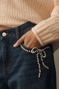 Load image into Gallery viewer, Pilcro Pearl-Embellished Low-Rise Wide-Leg Jeans
