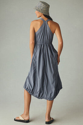 Daily Practice Free Fall Drawstring Midi Dress