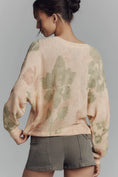 Load image into Gallery viewer, By Anthropologie Printed-Linen Pullover Sweater
