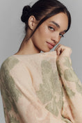 Load image into Gallery viewer, By Anthropologie Printed-Linen Pullover Sweater
