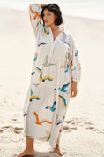 Load image into Gallery viewer, The Carolita Printed Tiered Shirt Dress by Celandine
