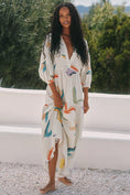 Load image into Gallery viewer, The Carolita Printed Tiered Shirt Dress by Celandine
