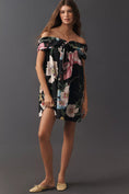 Load image into Gallery viewer, Maeve Cotton Off-Shoulder Printed Mini Dress
