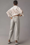 Load image into Gallery viewer, The Arin Mid-Rise Button-Front Barrel Pants by Pilcro: Linen Blend Edition
