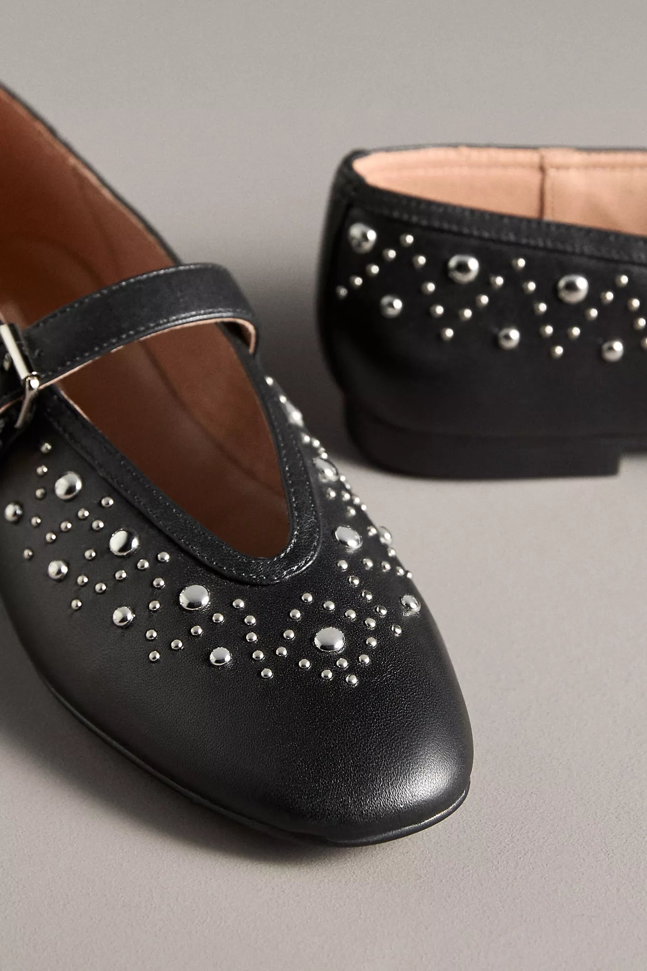 Bibi Lou Studded Mary Jane Flats