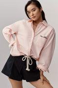 Load image into Gallery viewer, The Shrunken Bennet Embellished Buttondown Shirt
